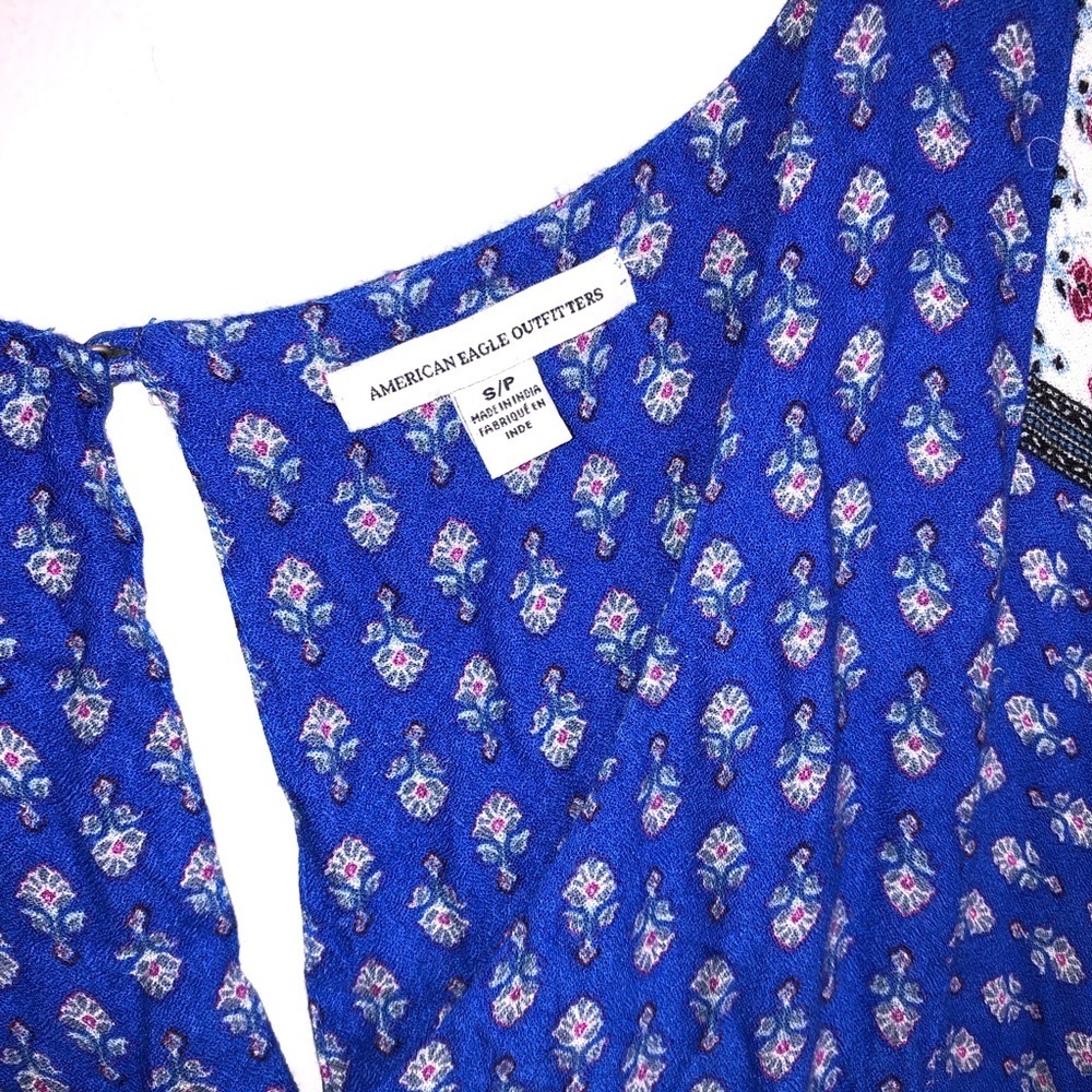 American Eagle Outfitters Flowy Patchwork Boho Dr… - image 5